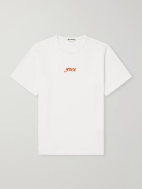 JW Anderson Logo-Embroidered Cotton-Jersey T-Shirt