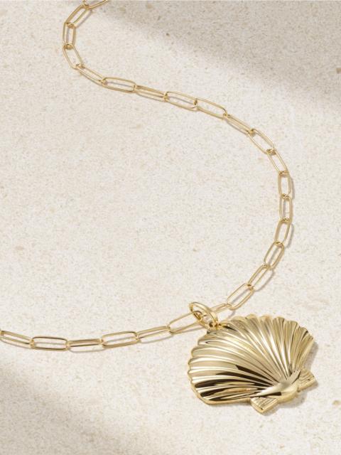 MATEO Large Venus 14-karat Gold Necklace