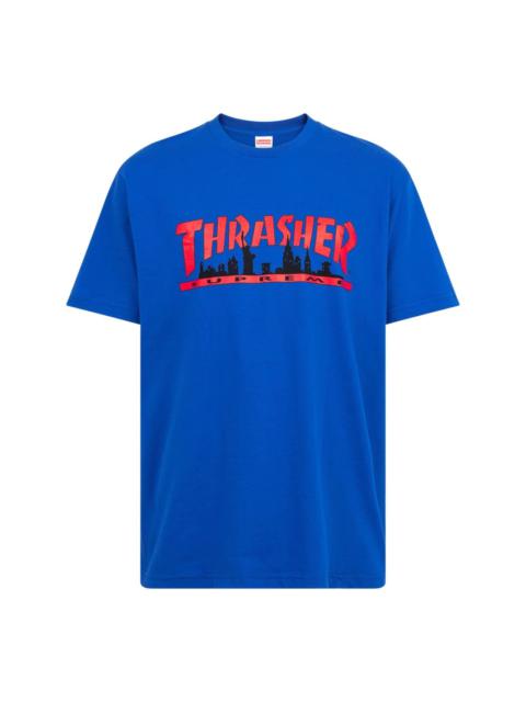 x Thrasher logo-print Skyline T-shirt