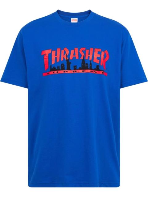 Supreme x Thrasher logo-print Skyline T-shirt
