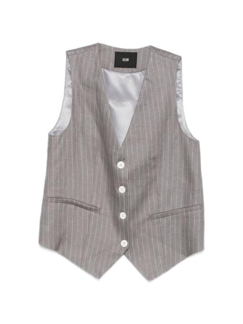 ELEH pinstripe button waistcoat