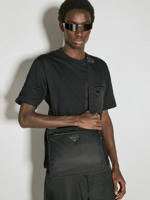 Re-Nylon And Saffiano Leather Crossbody Bag