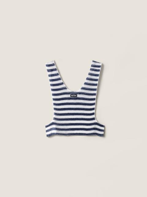 Miu Miu Embroidered beaded top
