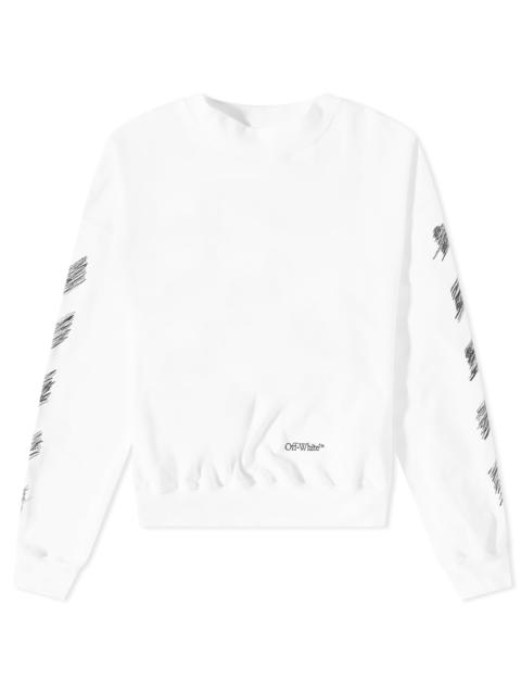 Off-White Off-White Scribble Diag Boxy Crew Neck Sweat