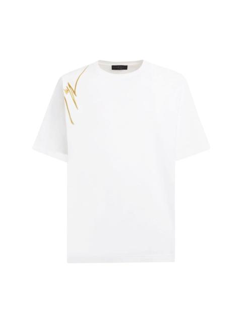 Giuseppe Zanotti embroidered-logo cotton T-Shirt