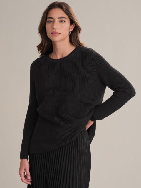 525 america Emma: Crewneck Shaker Stitch Cotton Sweater