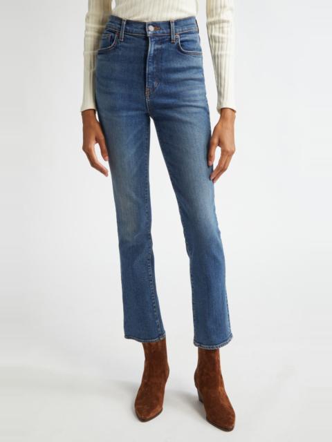 Veronica Beard Ryleigh High Waist Ankle Slim Straight Leg Jeans in Wanderer Dust at Nordstrom