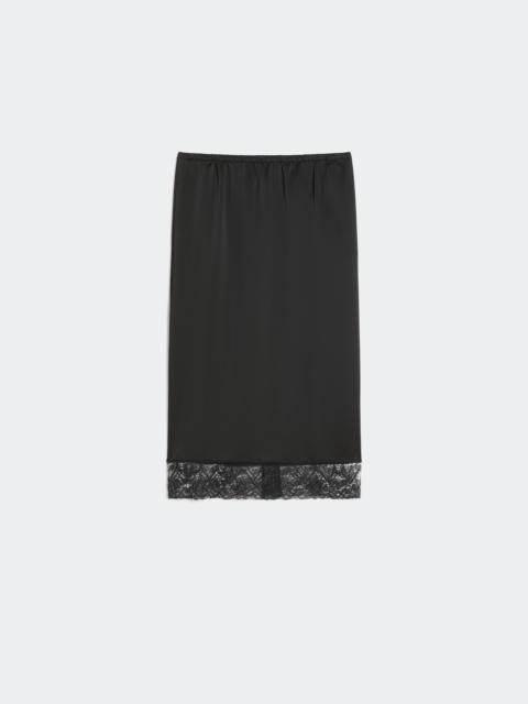 WEEKEND Max Mara Washed satin skirt - BLACK