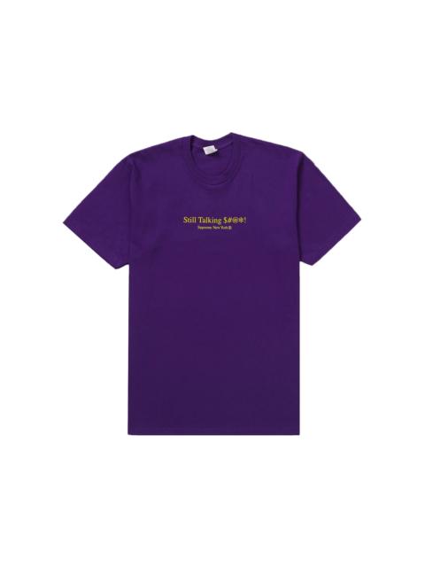 Supreme Supreme Still Talking Tee Purple