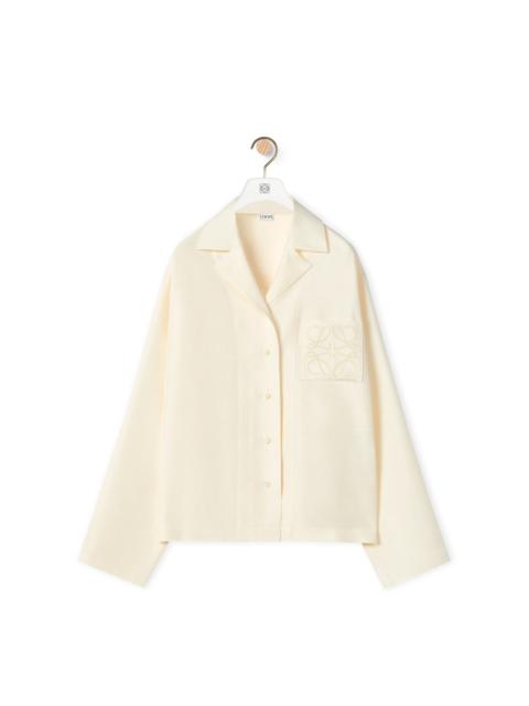 Loewe Anagram pyjama blouse in silk
