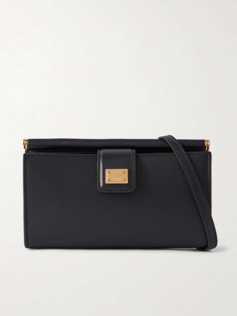 Dolce & Gabbana Sicily leather pouch Black