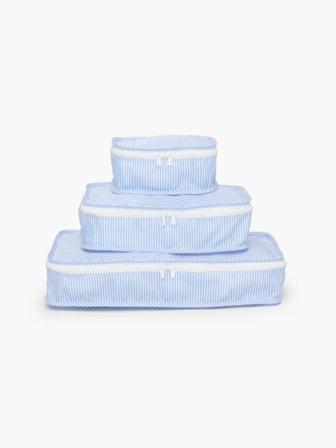 Hill House Home The Packing Cubes - Blue/White Stripe