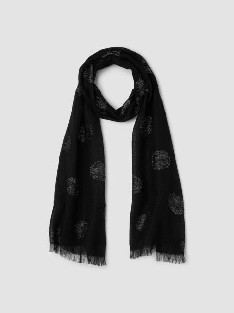 EILEEN FISHER Linen Filcoupe Shimmer Scarf