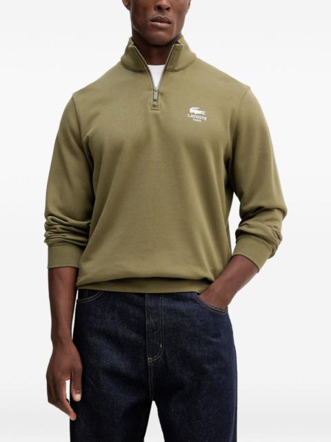 LACOSTE half-zip logo sweater