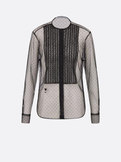 Dior Sheer Blouse with Plastron