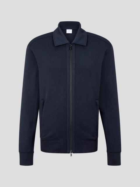 BOGNER Bennet Sweatshirt jacket in Navy blue