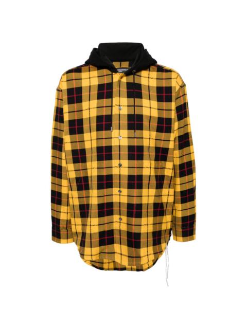 MASTERMIND WORLD plaid check pattern shirt