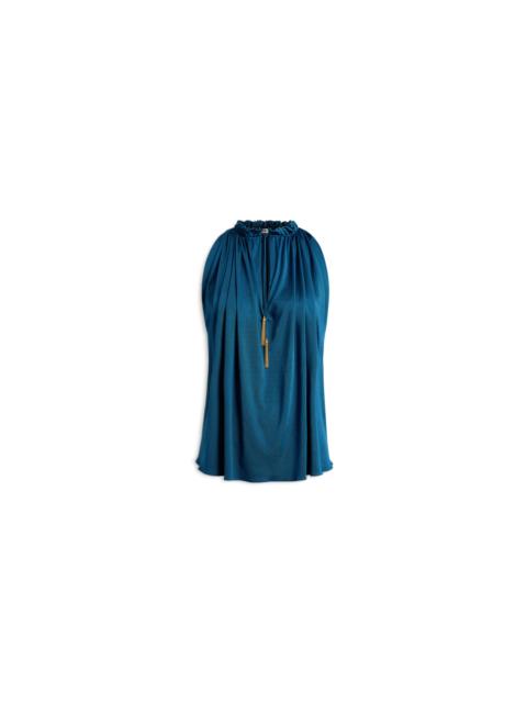 Balmain Pleated flowing jersey top