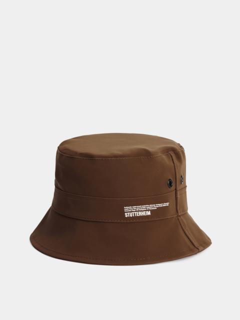 Stutterheim Beckholmen Matte Bucket Hat Dark Brown