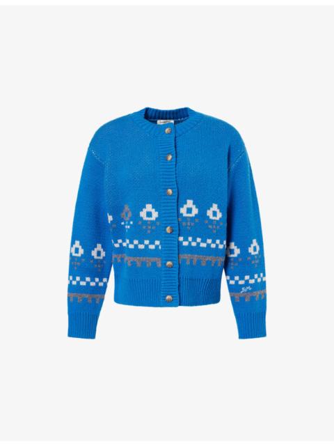 DAMSON MADDER. Romily Wool Cardigan