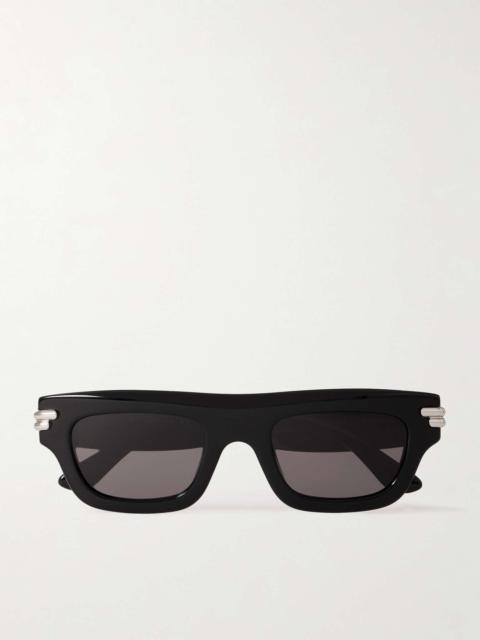 Mitre Square-Frame Acetate Sunglasses