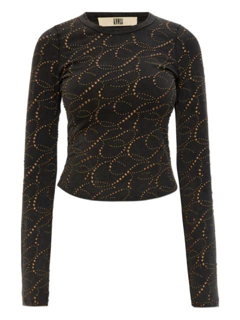 KNWLS Cally studded top