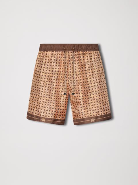 AMIRI AMIRI WEAVE PATTERN SILK SHORT