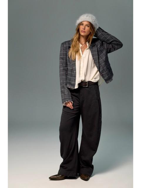 FREE PEOPLE Spotlight Knit Barrel Trousers