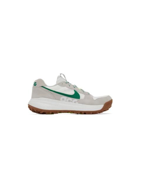 Nike White & Gray Lowcate Sneakers