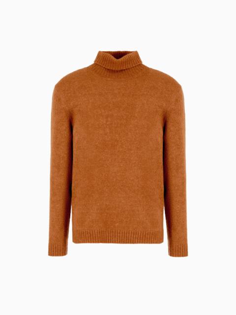 GIORGIO ARMANI GIORGIO ARMANI VICUÑA TURTLENECK JUMPER IN VICUÑA AND SILK