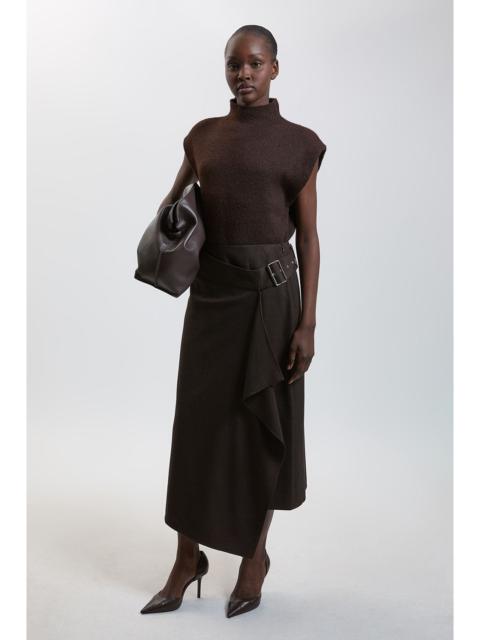 KAREN MILLEN Tailored Asymmetrical Skirt