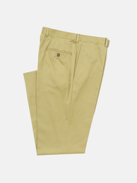 J. PRESS MADE-IN-CANADA KHAKI COTTON DRILL CLOTH TROUSERS