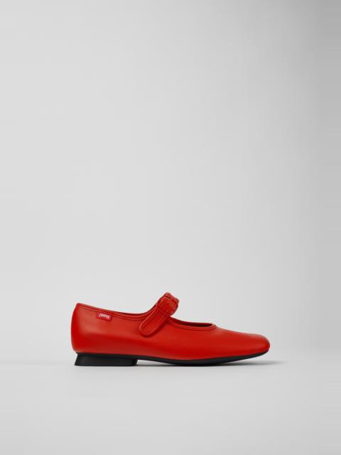 CAMPERLAB Red Leather Shoes for Women.