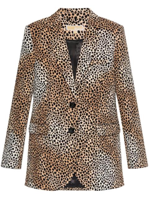 MICHAEL KORS cheetah-print blazer