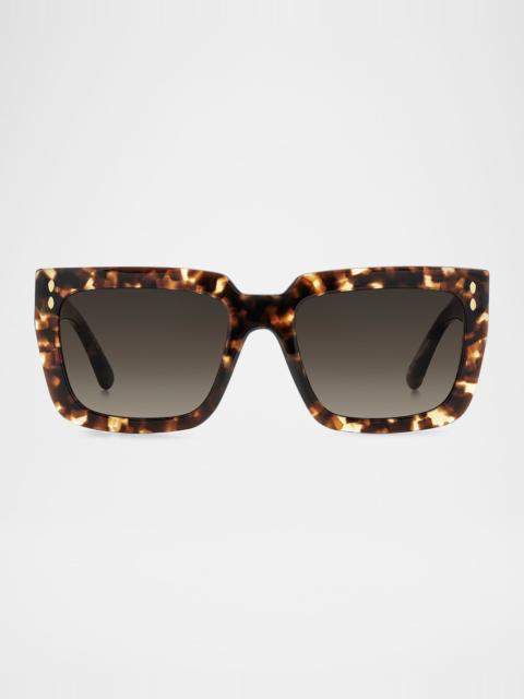 Isabel Marant Gradient Square Acetate Sunglasses