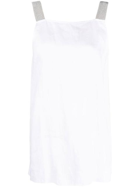 FABIANA FILIPPI metallic strap linen top