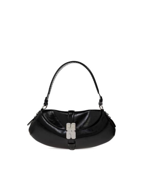 GANNI logo-buckle shoulder bag