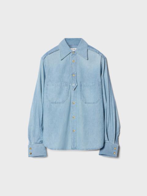 CELINE shirt IN cotton denim