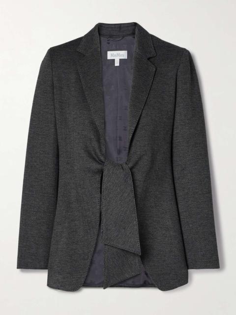 Max Mara MONIA Jersey jacket with sash