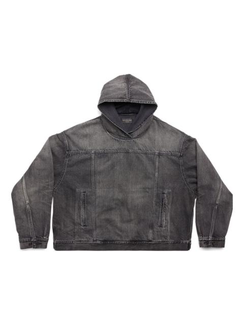 BALENCIAGA Balenciaga Pull-Over Jacket 'Black Japanese Denim' 719313TBP473340