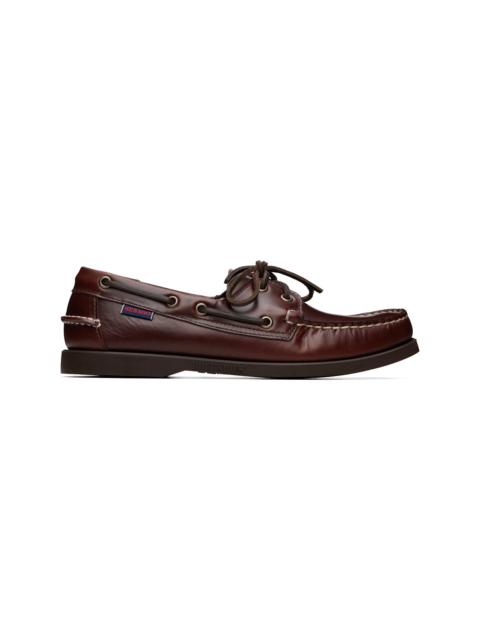 SEBAGO Brown Docksides Portland Waxed Boat Shoes