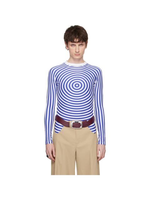 Jean Paul Gaultier Blue & White 'The Blue Target' T-shirt