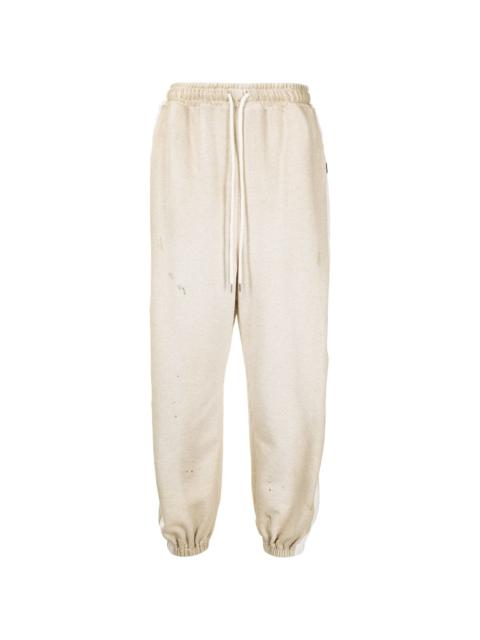 Maison MIHARAYASUHIRO stripe detail track pants