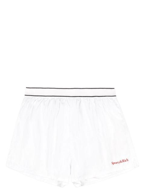 Sporty & Rich logo-print runner shorts