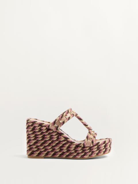 Valentino ROCKSTUD WEDGE IN CALFSKIN 90MM