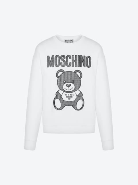 Moschino TEDDY MESH ORGANIC COTTON SWEATSHIRT