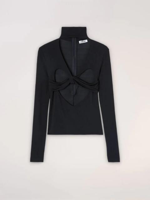 Ambush HEART SHAPED TURTLENECK TOP