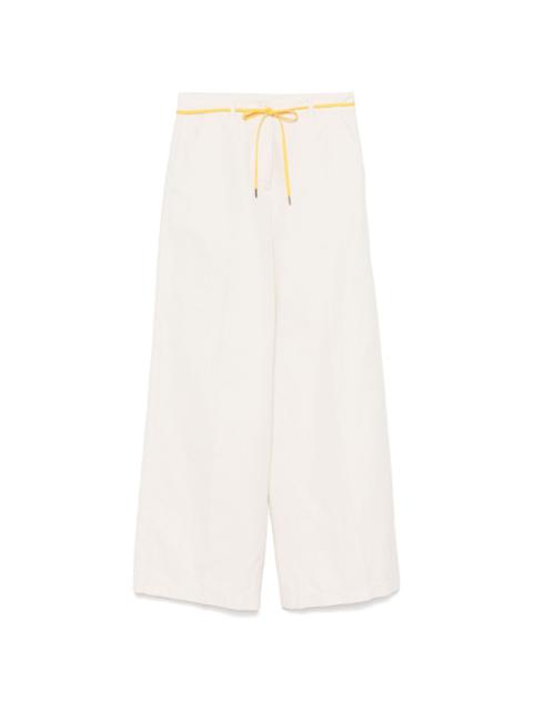 Aspesi contrasting-belt trousers