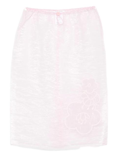 CECILIE BAHNSEN Pink organza Bambi skirt | gebnegozionline
