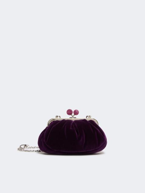 WEEKEND Max Mara GIOCHI Small cotton velvet Pasticcino Bag - PURPLE